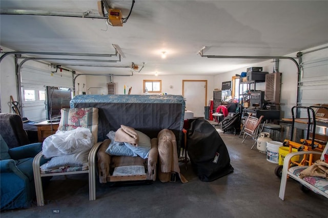602 Harris, Big Timber, MT 59011 - garage featuring a garage door opener