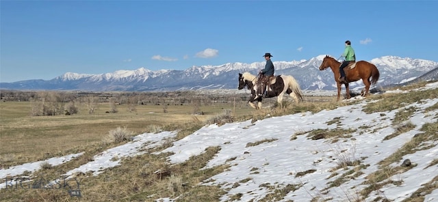 682 E River Rd, Pray, MT 59065 - mountain view featuring rural landscape