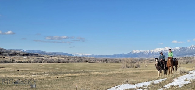 682 E River Rd, Pray, MT 59065 - mountain view featuring rural landscape