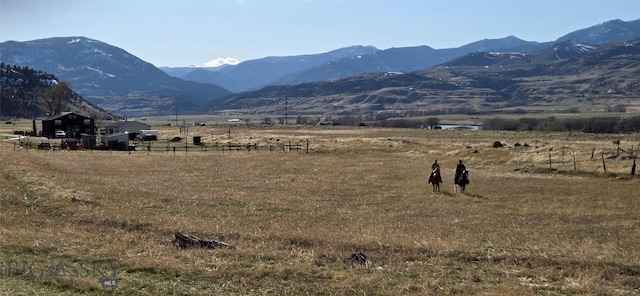 682 E River Rd, Pray, MT 59065 - view of mountain background with rural landscape