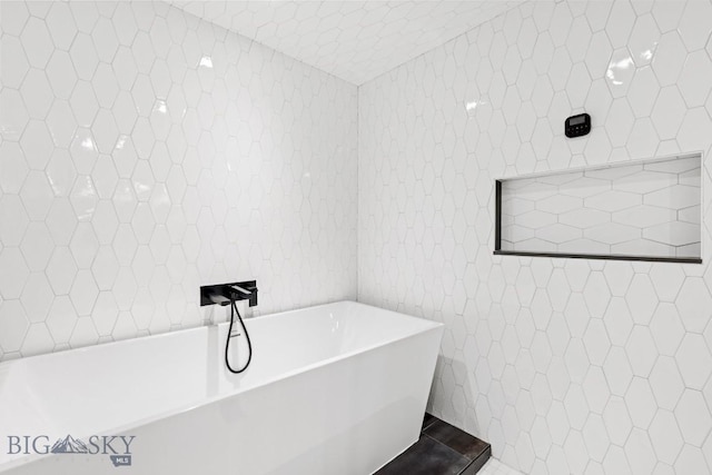 1413 Cherry Dr, Bozeman, MT 59715 - full bathroom with tile walls and a soaking tub