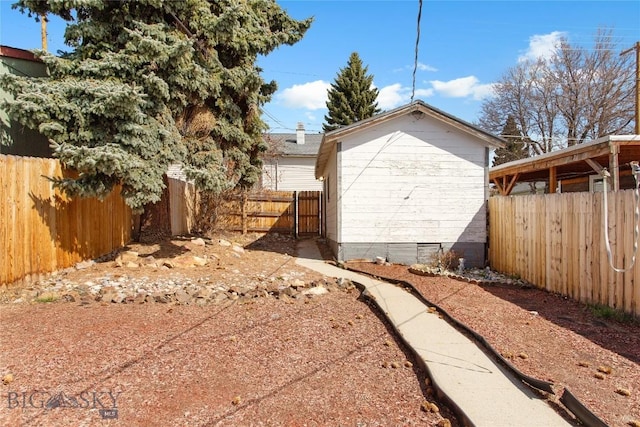 797 Hornet, Butte, MT 59701 - view of yard with a fenced backyard