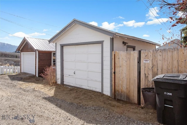 797 Hornet, Butte, MT 59701 - detached garage featuring fence
