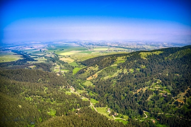 14470 Cottonwood Canyon Rd, Bozeman, MT 59718 - drone / aerial view featuring a forest view