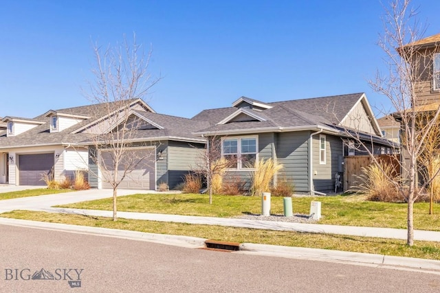 1511 Masterson, Belgrade, MT 59714 - ranch-style house featuring fence, a shingled roof, a garage, a front yard, and concrete driveway