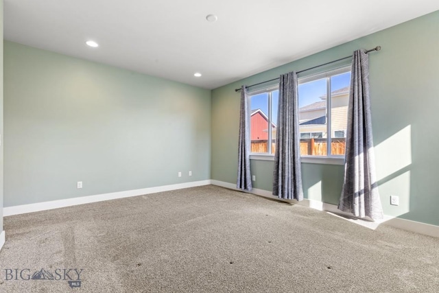 1511 Masterson, Belgrade, MT 59714 - empty room with recessed lighting, carpet flooring, and baseboards
