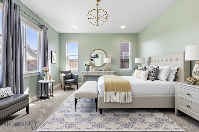 1511 Masterson, Belgrade, MT 59714 - bedroom featuring carpet and recessed lighting