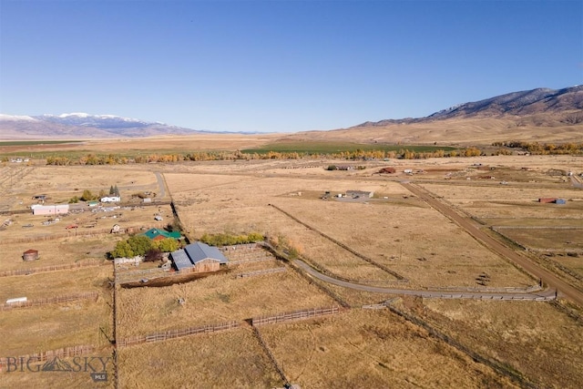 exterior space with a rural view