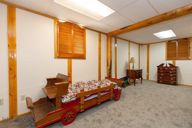 18 7m4r Rd, Sheridan, MT 59749 - carpeted bedroom with a paneled ceiling