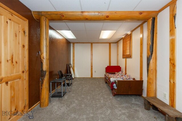 18 7m4r Rd, Sheridan, MT 59749 - sitting room featuring carpet flooring and a drop ceiling