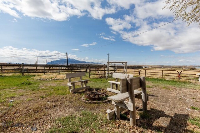18 7m4r Rd, Sheridan, MT 59749 - view of yard featuring a rural view and a mountain view