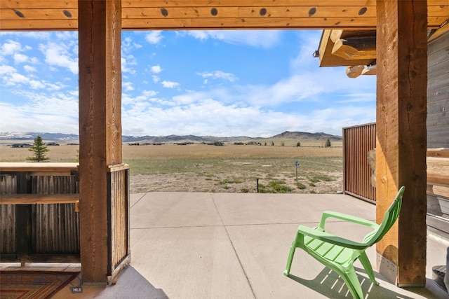 6 Browtine Ln, Ennis, MT 59729 - view of patio featuring a mountain view