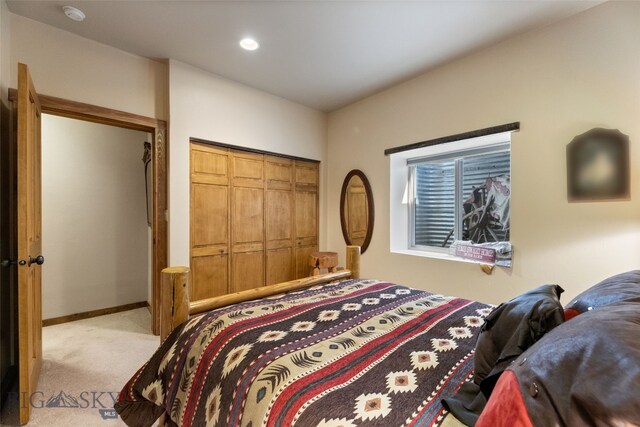 6 Browtine Ln, Ennis, MT 59729 - carpeted bedroom featuring recessed lighting, a closet, and baseboards