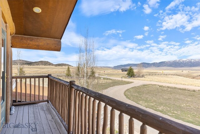 6 Browtine Ln, Ennis, MT 59729 - balcony featuring a mountain view and a rural view