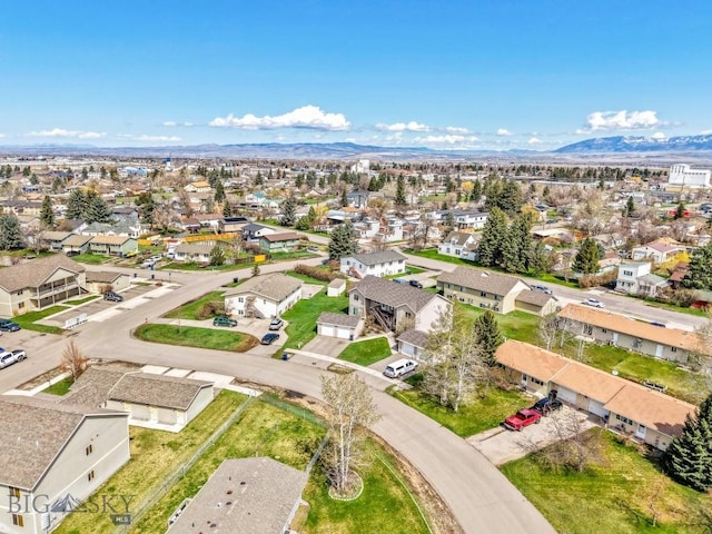 904 Jeanette Pl Unit 4, Belgrade, MT 59714 - birds eye view of property with a mountain view and a residential view