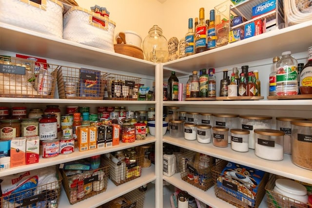 view of pantry