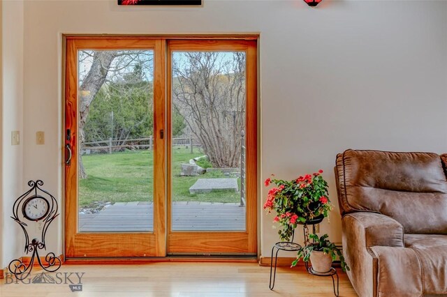 726 US Highway 10 W, Livingston, MT 59047 - doorway featuring healthy amount of natural light and wood finished floors