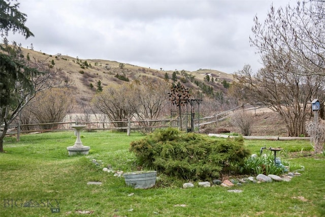 726 US Highway 10 W, Livingston, MT 59047 - view of yard with a mountain view