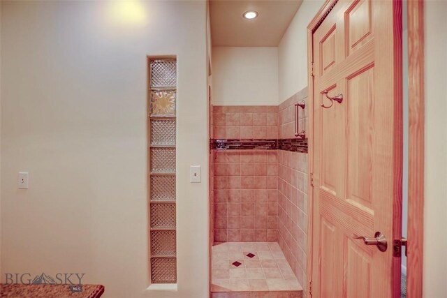 726 US Highway 10 W, Livingston, MT 59047 - full bathroom with tiled shower and recessed lighting