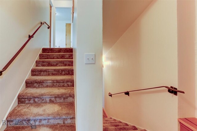 726 US Highway 10 W, Livingston, MT 59047 - stairway featuring baseboards