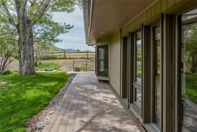 726 US Highway 10 W, Livingston, MT 59047 - view of patio / terrace featuring a deck with mountain view