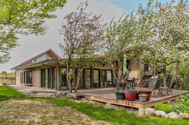726 US Highway 10 W, Livingston, MT 59047 - back of property featuring a deck