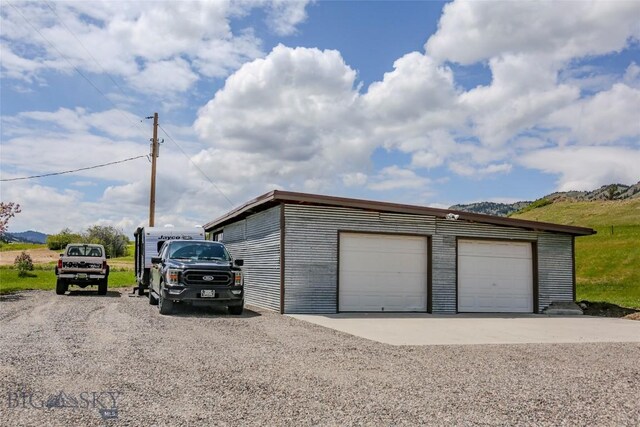 726 US Highway 10 W, Livingston, MT 59047 - detached garage featuring a mountain view