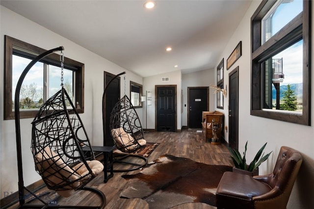 7550 Springhill Rd, Belgrade, MT 59714 - hall with recessed lighting, plenty of natural light, and wood finished floors