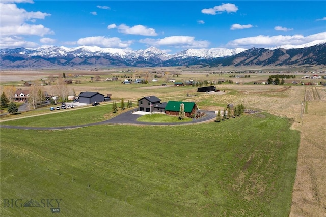 7550 Springhill Rd, Belgrade, MT 59714 - aerial view with a mountain view and a rural view