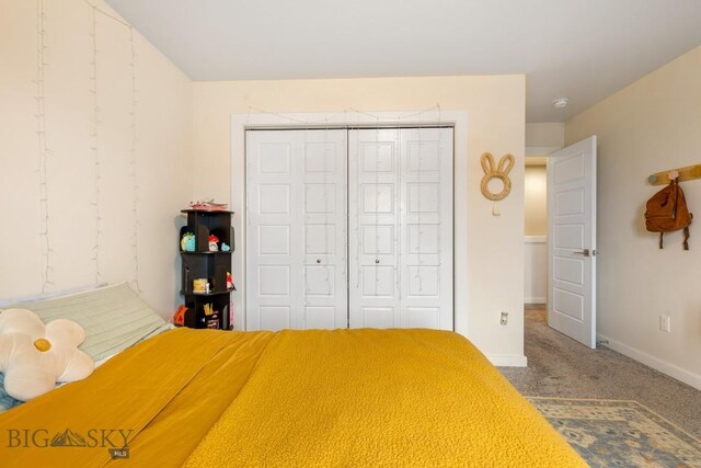 1307 Grover Ln Unit B, Belgrade, MT 59714 - carpeted bedroom featuring baseboards and a closet