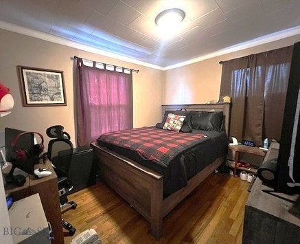 820 Lexington Ave, Butte, MT 59701 - bedroom featuring crown molding and wood finished floors