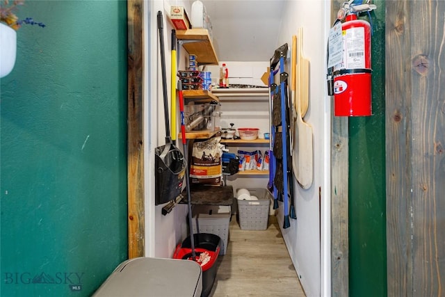 view of storage area