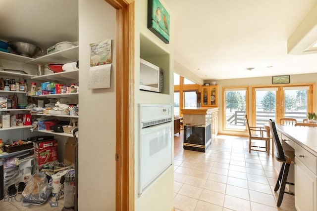 view of storage area