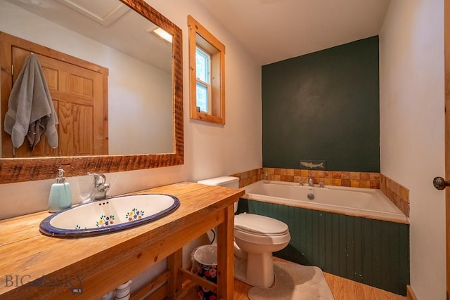 124 S M St, Livingston, MT 59047 - full bath with toilet, a bath, and vanity