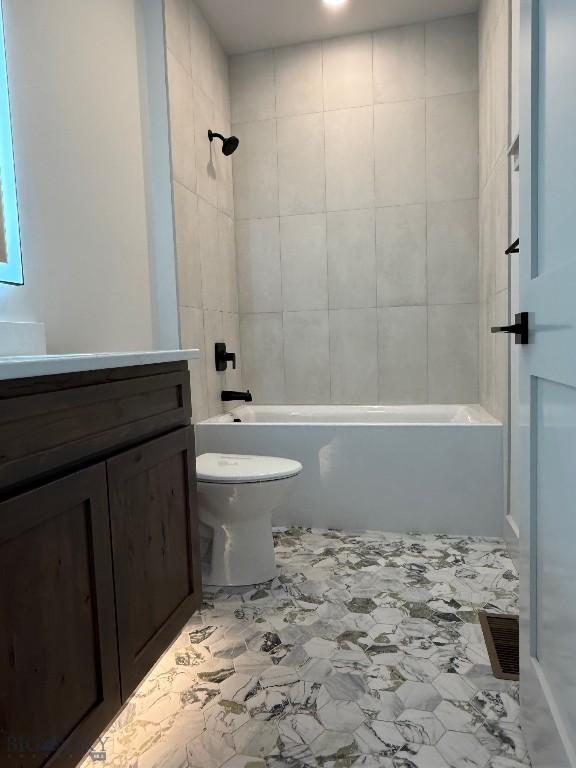 51 W Granite Peak, Bozeman, MT 59718 - full bathroom featuring shower / bathtub combination, toilet, and vanity