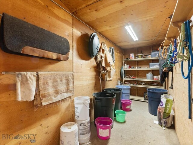 view of storage room