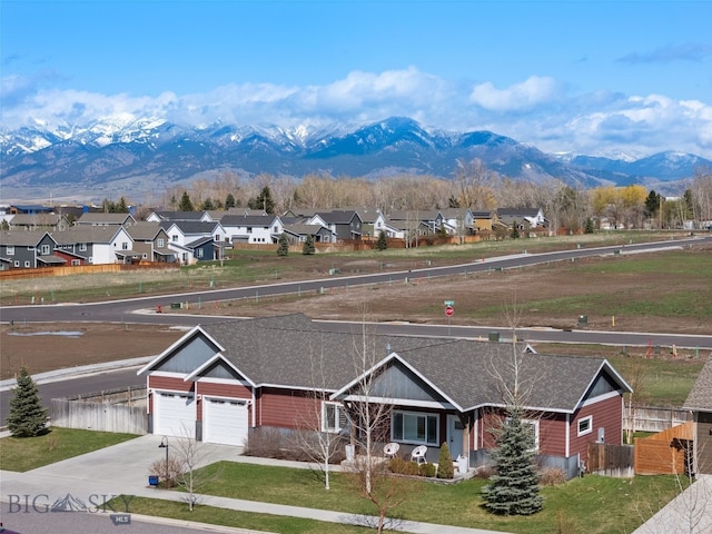 exterior space with a residential view