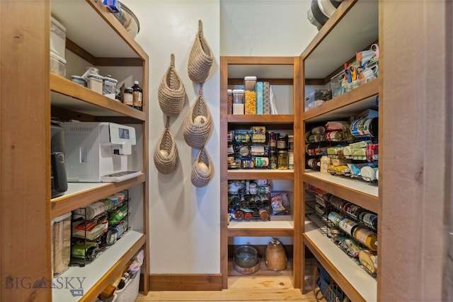 view of storage area