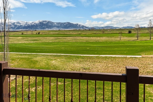 exterior space with a mountain view and a rural view