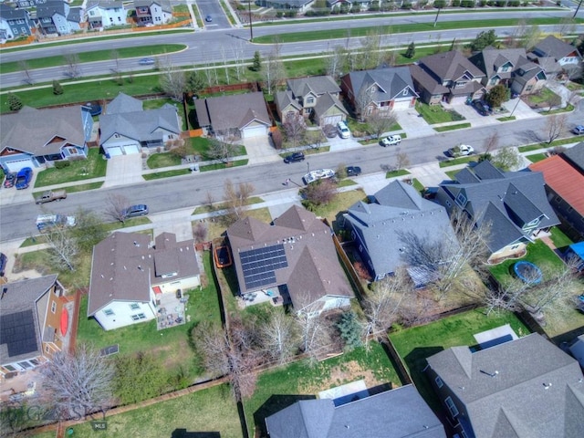 birds eye view of property featuring a residential view