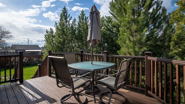 417 Henry Dr, Belgrade, MT 59714 - deck featuring outdoor dining area