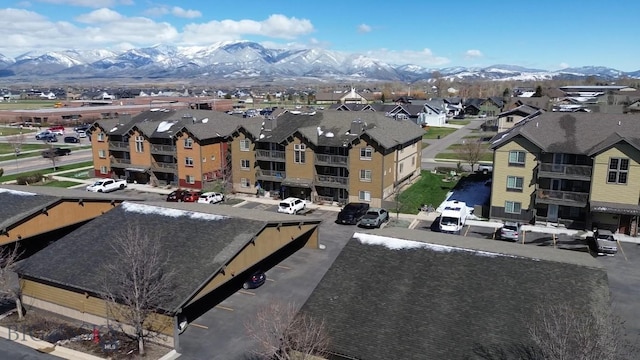 4635 Bembrick St Unit 1B, Bozeman, MT 59718 - drone / aerial view featuring a residential view and a mountain view