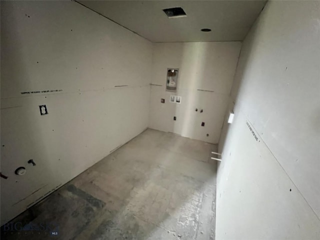 interior space with concrete flooring