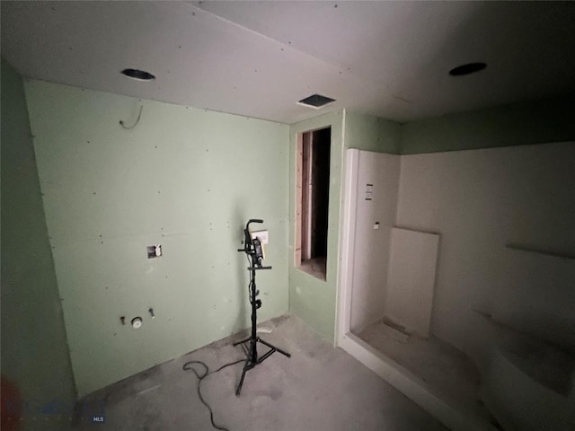 bathroom with a shower