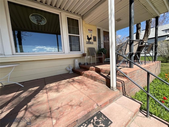 view of patio / terrace featuring a porch