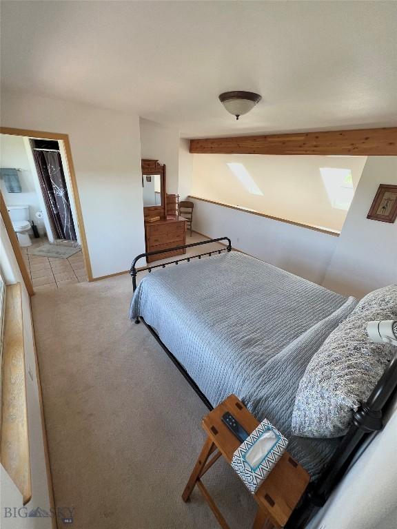 8265 Fowler Ln, Bozeman, MT 59718 - carpeted bedroom with a skylight
