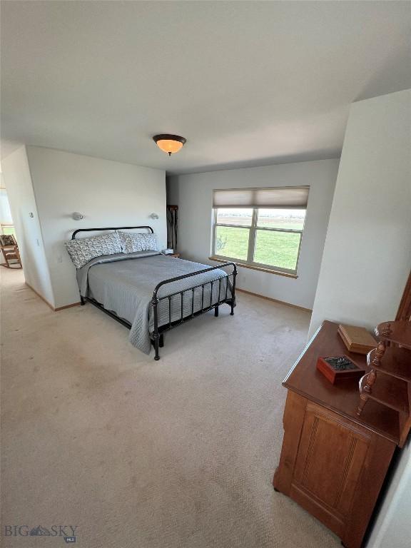 8265 Fowler Ln, Bozeman, MT 59718 - bedroom featuring light carpet