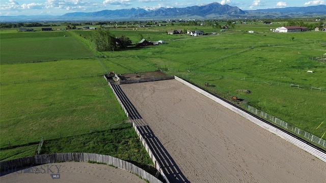 8265 Fowler Ln, Bozeman, MT 59718 - overview of rural landscape featuring a pastoral area and mountains