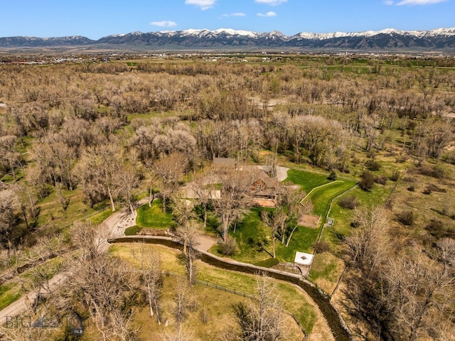 624 Rocking Horse Dr, Bozeman, MT 59718 - drone / aerial view with a mountain view