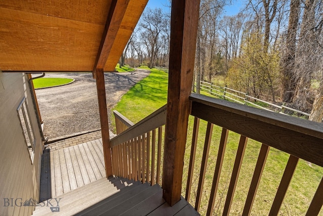 624 Rocking Horse Dr, Bozeman, MT 59718 - view of wooden terrace